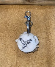 Hand Made Whitetail Deer Antler Keychain, Engraved, Duck Hunting