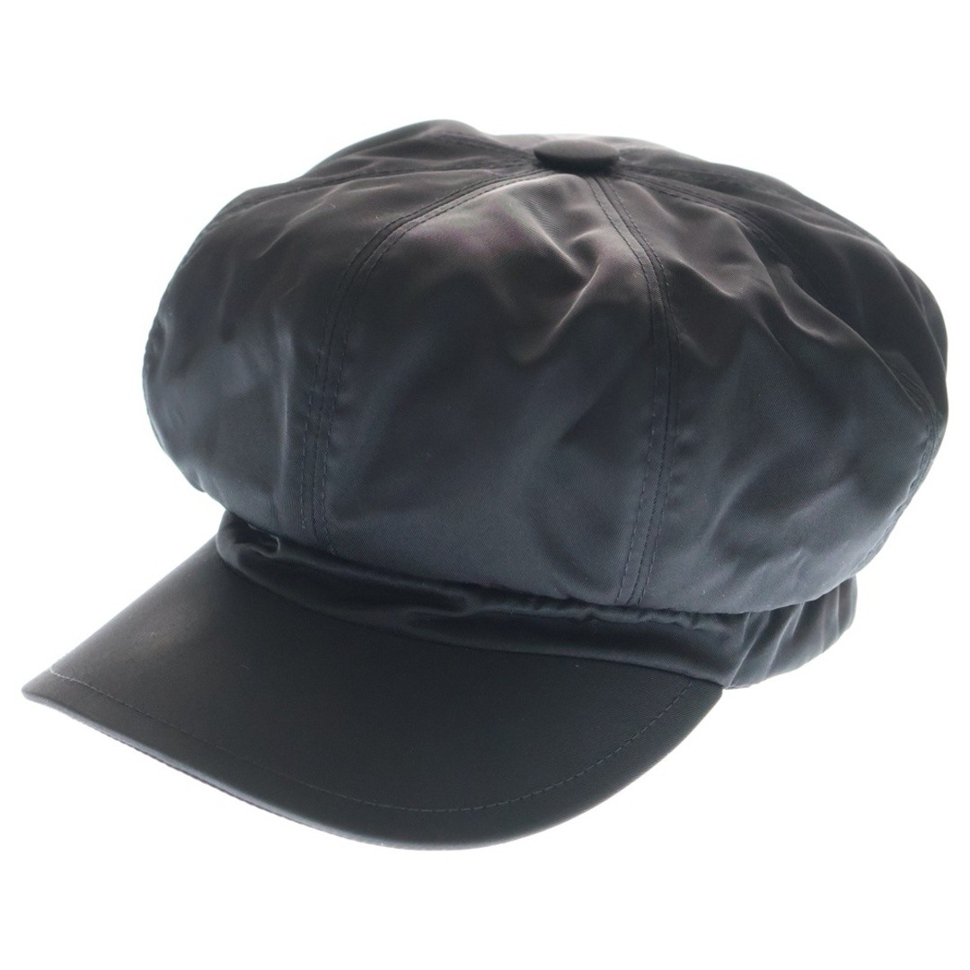 PRADA Re Nylon Triangular Logo Plate Leather Casq… - image 1