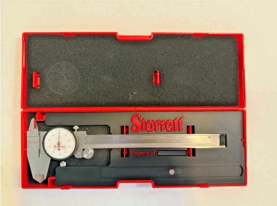 Starrett 120 / 120M Dial Caliper Case Insert – Custom Lettering (INSERT ONLY) - Image 2 of 4