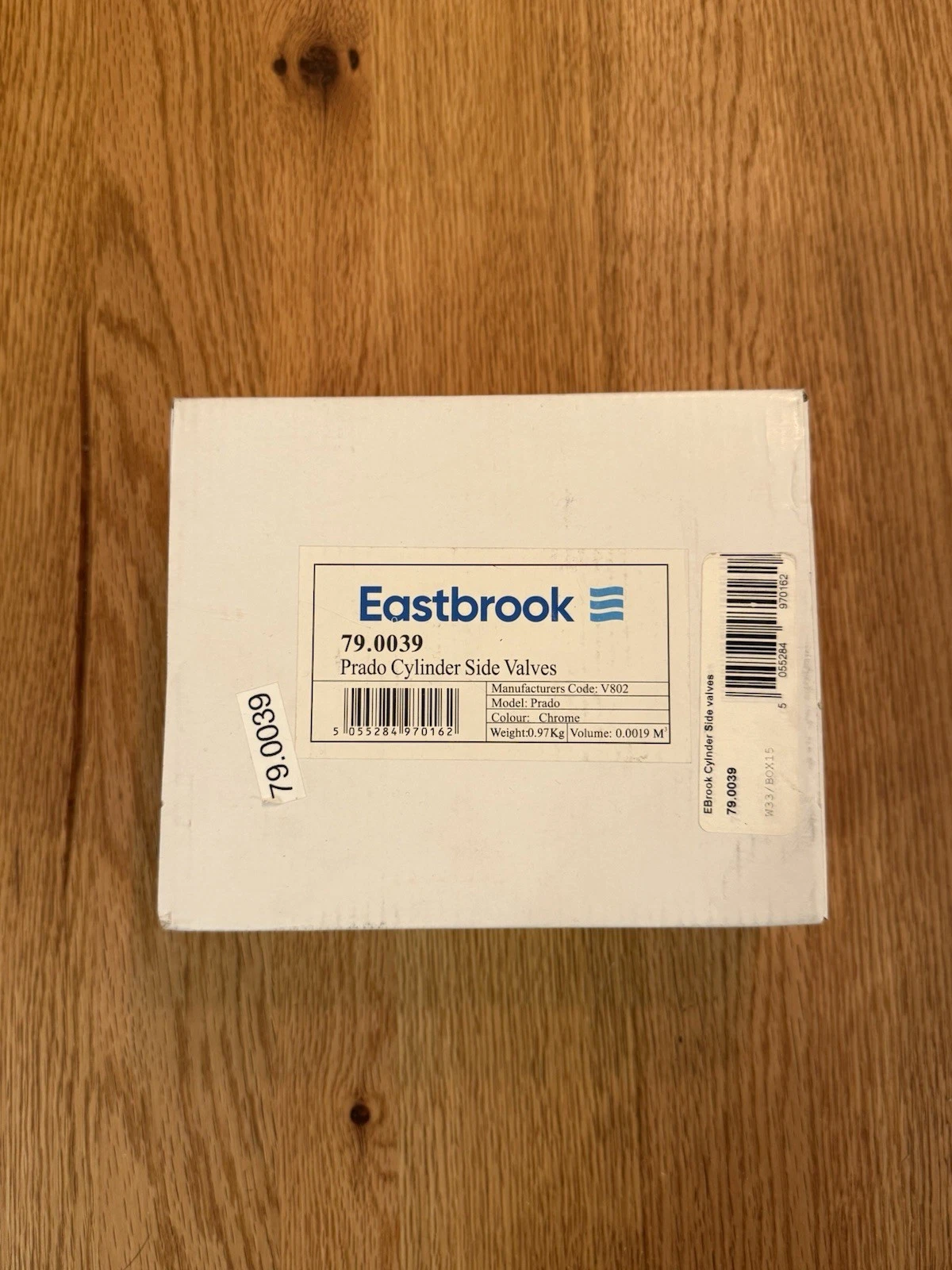 Eastbrook Prado Cylinder Side Valves 79.0039 Chrome - Brand New Boxed