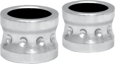 COVINGTONS Axle Spacers - Dimpled - Chrome - Non-ABS - Pair C0013-C