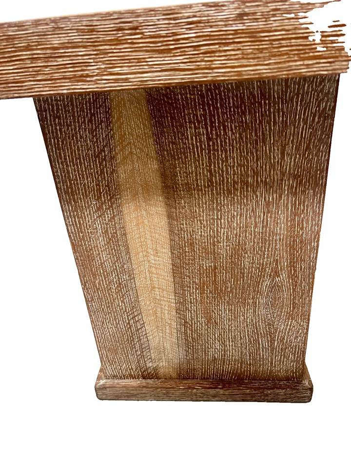 Table de salon Art Déco en chene cerusé XX siècle - Photo 4/4