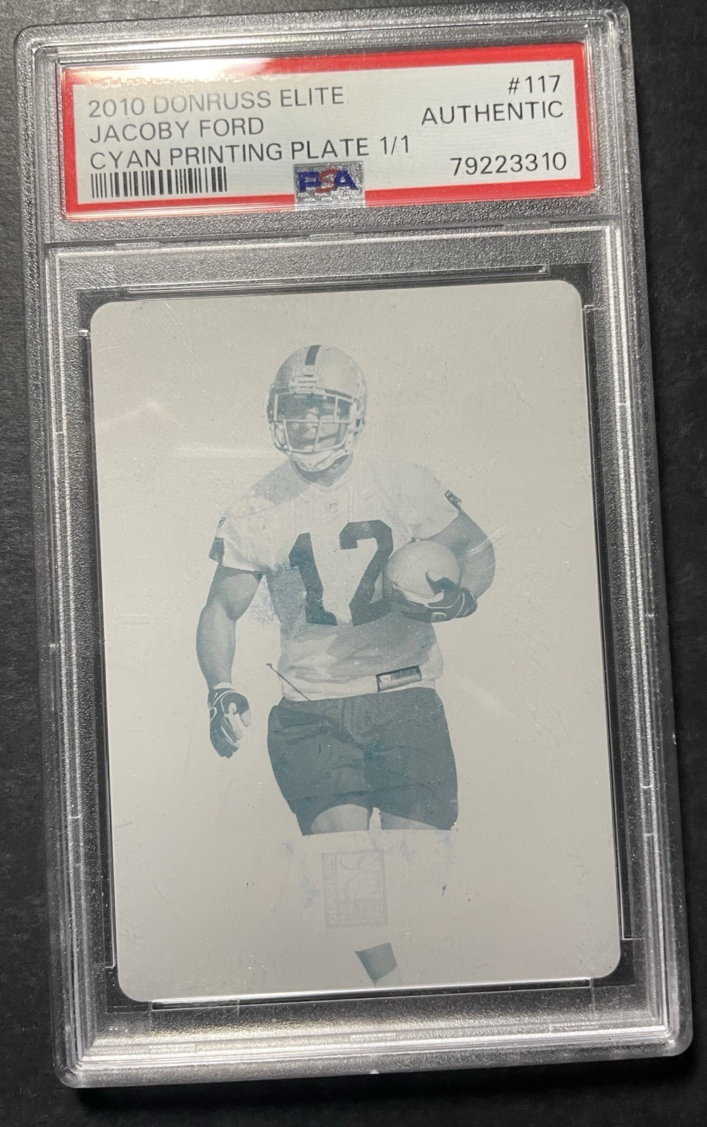 Jacoby Ford Donruss Elite #117 Cyan Printing Plate 1/1
