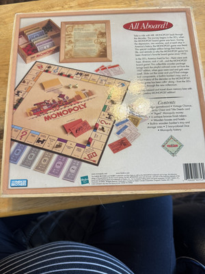 2001 Wooden Monopoly Nostalgia Game Series Parker Brothers 40753