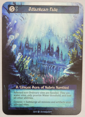 Atlantean Fate - Unique - Beta - Sorcery: Contested Realm Near