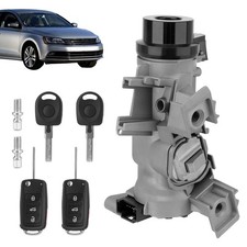 1K0905851B Ignition Switch Lock Cylinder w/Key  Remote Compatible with Tigua...