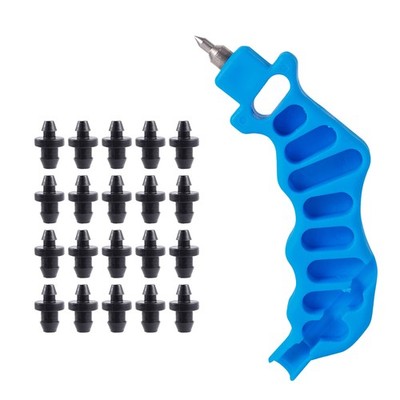 FOGWOWO 2-in-One Drip Irrigation Tubing Hole Punch with 20 pcs Plugs,Drip Irr...