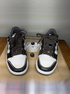 A Bathing Ape BAPE STA Black White Camouflage Sneakers w/ Extra Laces Dust Bag