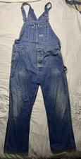 Big Smith Denim Overalls Men  s 40 Blue Workwear Utlity Carpenter