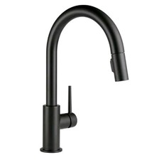 Delta Trinsic 9159-BL-DST Pull Down Spray Kitchen Faucet Matte Black NEW Sealed