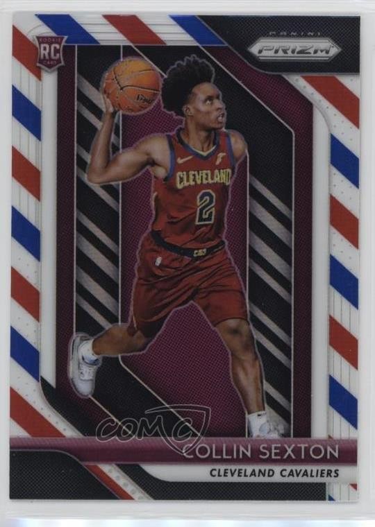 2018-19 Panini Prizm Red White & Blue Prizm Collin Sexton #170 6o3