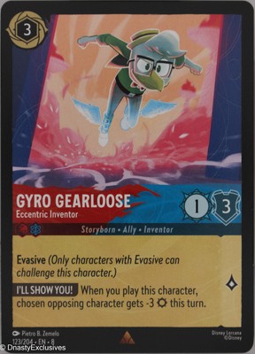 Lorcana   Reign of Jafar   Gyro Gearloose - Eccentric Inventor   Regular