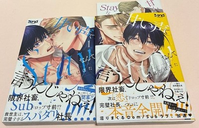 POPO TAPAPATA BL Don't Say Stay in a Sweet Voice 1-2 Comic Anime Limited