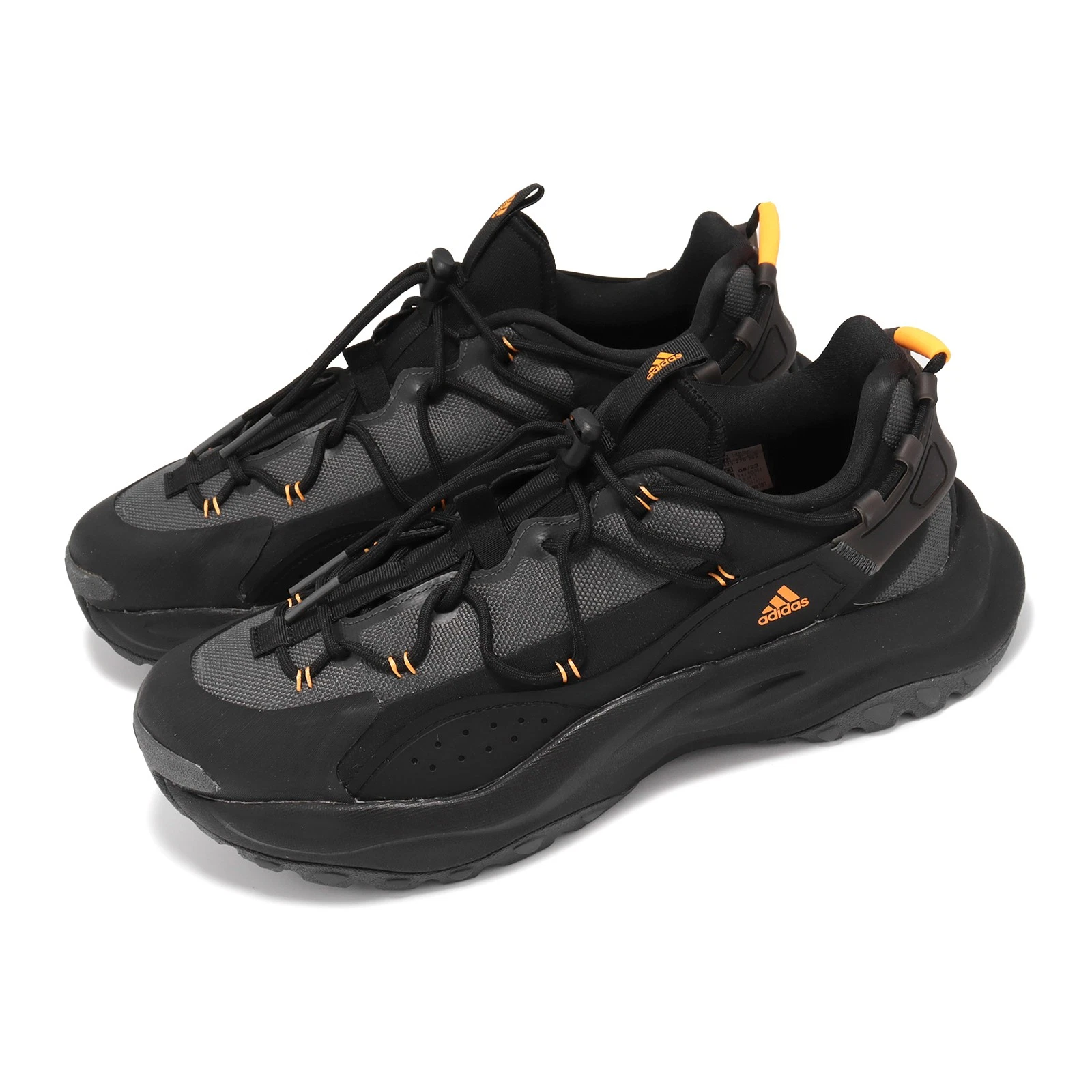adidas Maxxwavy Core Black Orange Men Unisex Trail Running Shoes IF6478