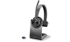 Poly Voyager 4310 Wireless Headset w/BT700 USB Adapter Charging Stand -77Y93AA