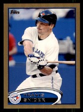 2012 Topps #509 Travis Snider Gold #/2012 Toronto Blue Jays