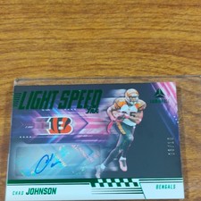 🔥 Luminance Light Speed Ink Chad Johnson #LSI-CJN Green /10 Auto ship's in mag