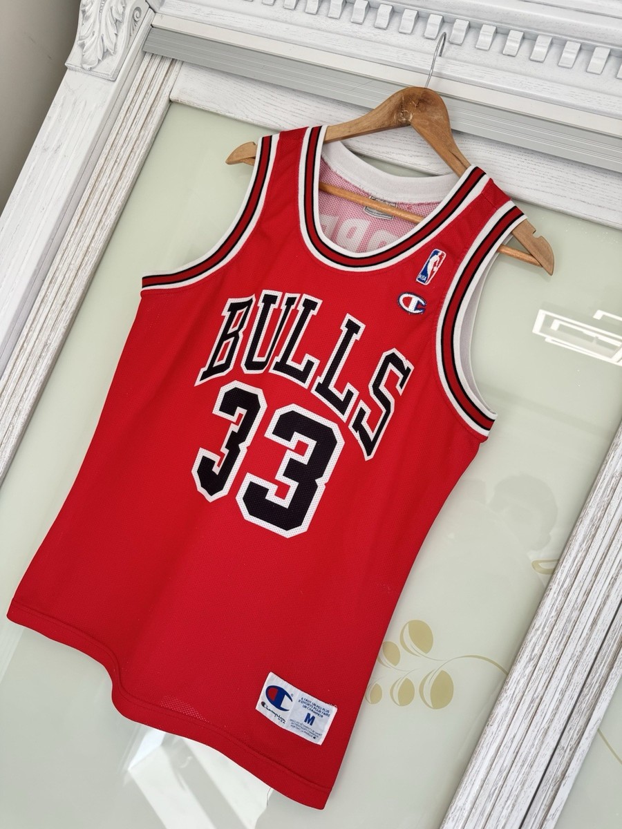 Pippen #33 Chicago Bulls 90's Basketball Jersey NBA Shirt Size