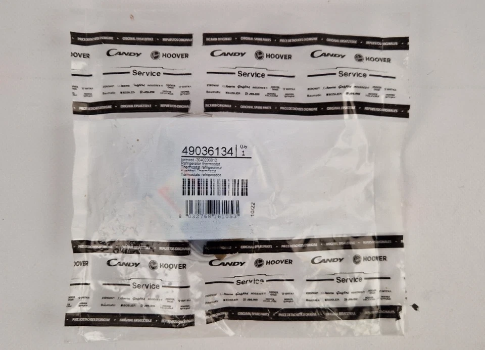 Thermostat Frigorifique Candy Hoover Original 49036134 - Photo 1/1