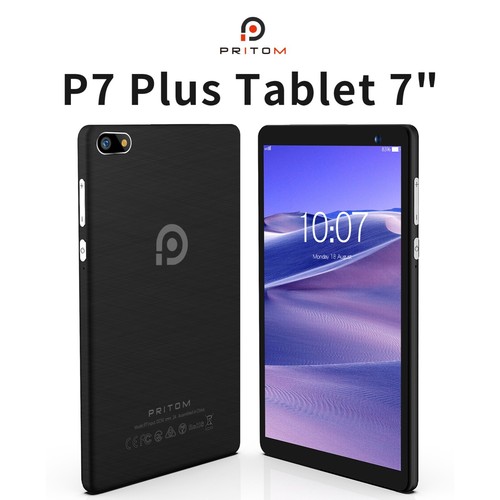Tablet 7 Inch 32 GB Android 11 QuadCore Processor HD Dual Camera WiFi PU Case - Picture 2 of 16