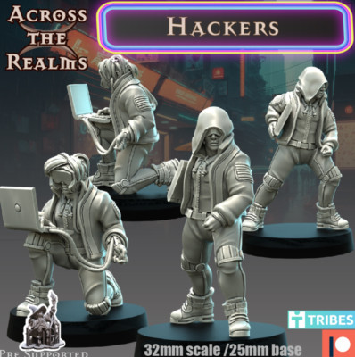 Hackers Gangers x 2  (32mm)