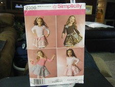 Simplicity 2356 Girl's Skirts, Slips Accessories Pattern - Size 3/4/5/6/7/8