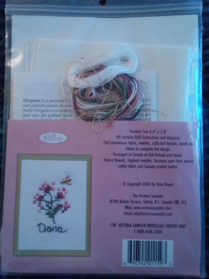 Victoria Sampler Herbal Sachets3 Counted Cross Stitch Kits HS 05