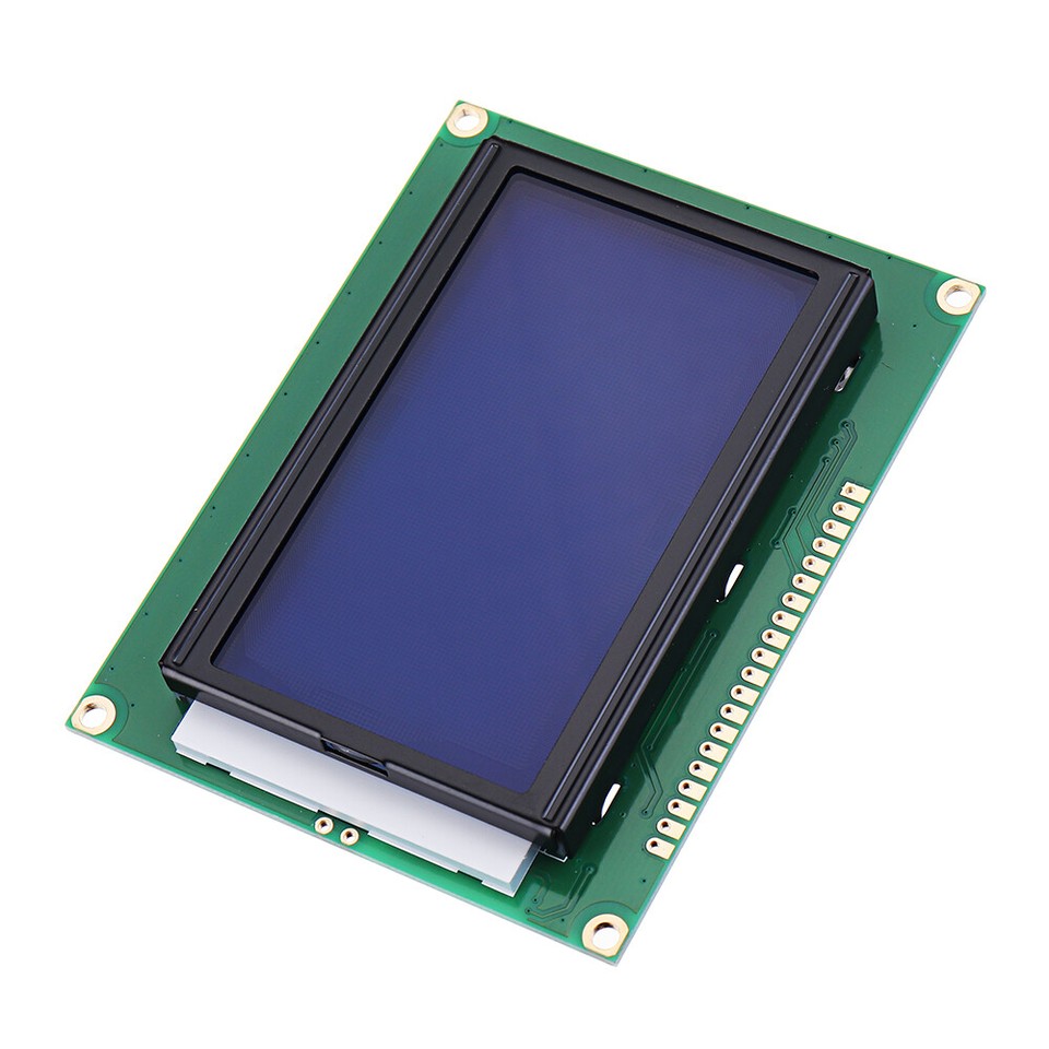 12864 128 x 64 Graphic Symbol Font LCD Display Module Blue Backlight ...