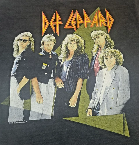 Def Leppard Hysteria North American CONCERT TOU 1980s vintage concert t-shirt, vintage, single stitch, B+ condition