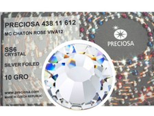 1440 Preciosa Genuine Czech Crystals 6ss clear Crystal Viva Flatbacks, 2mm, ss6