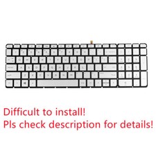 US Silver Backlit Keyboard for HP Envy 17T-U100 CTO Backlight