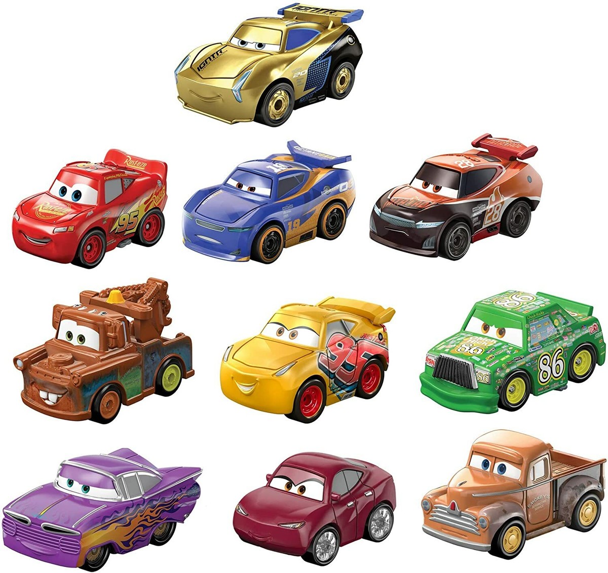 Disney and Pixar Cars Derby Racers Series 10-Pack, | eBay