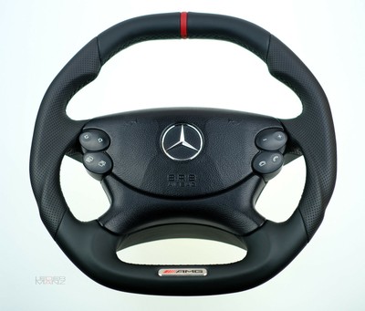 Mercedes Custom Flat Bottom Thick Steering Wheel R230 Clk W209 Sl Amg Ebay