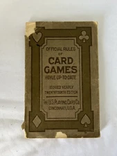US Playing Card Co. The Official Rules Of Card Games Hoyle Up-to-date 1919-20