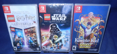 Switch New; LEGO Harry Potter Collect, LEGO Star Wars Skywalker Saga, Karate Kid