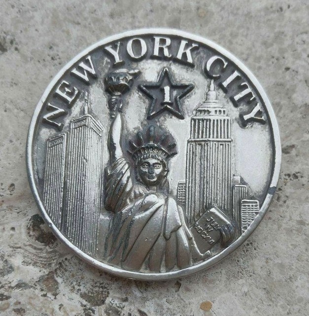 Challenge Coin Silver Colored NEW YORK CITY July MDCXVI 1616 eBay