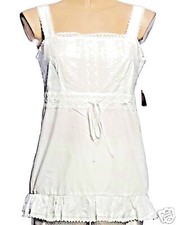 NWT New Oscar De La Renta White Tunic Top 12 or 14 MSRP $99