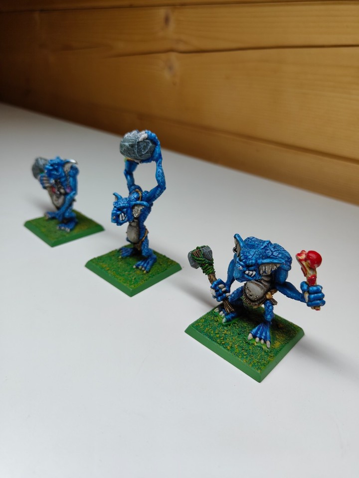 Warhammer Fantasy / Old World Orcs & Goblins Stone Trolls x 3 METAL