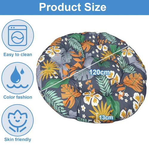 Papasan Chair Cushion Waterproof Oxford Cloth Circle Stuffed Egg Chair Cushions - Picture 28 of 111