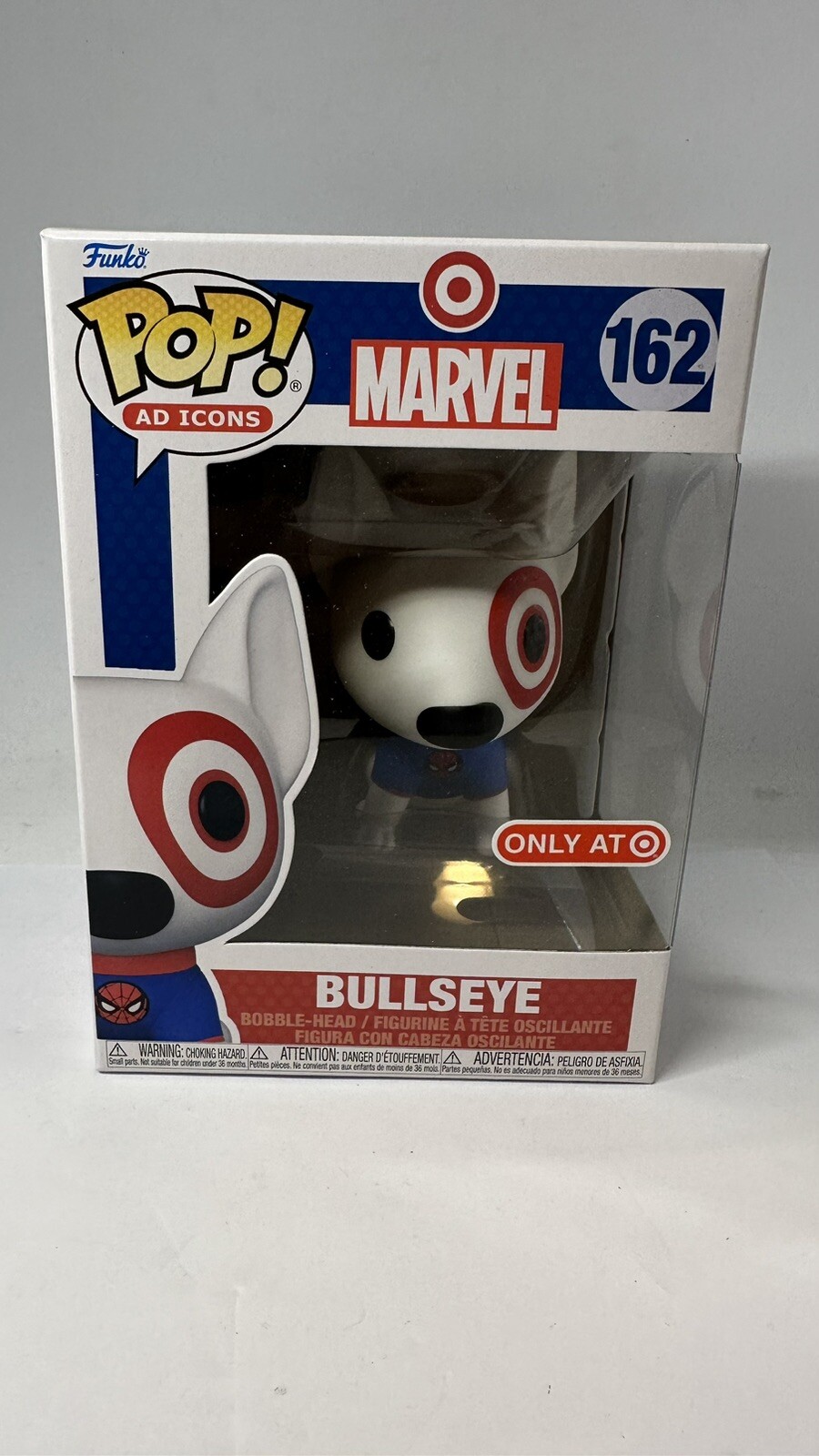 Funko Pop! Marvel Ad Icons: Bullseye (Spider-Man) #162 ¡Exclusivo Objetivo! Nuevo