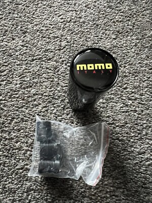 Momo Carbon Aluminium Universal Schaltknauf 9cm M8 M10 M12 Universal Adapter inkl.