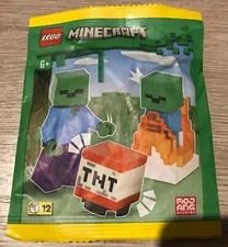 LEGO SET NEW MINECRAFT POLYBAG FOIL 662403 ZOMBIE & BABY TNT T.N.T