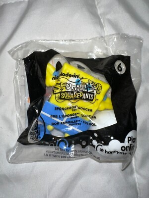 Mcdonald's Nickelodeon SpongeBob SquarePants ''SOCCER'' Happy Meal Toy #6, sealed
