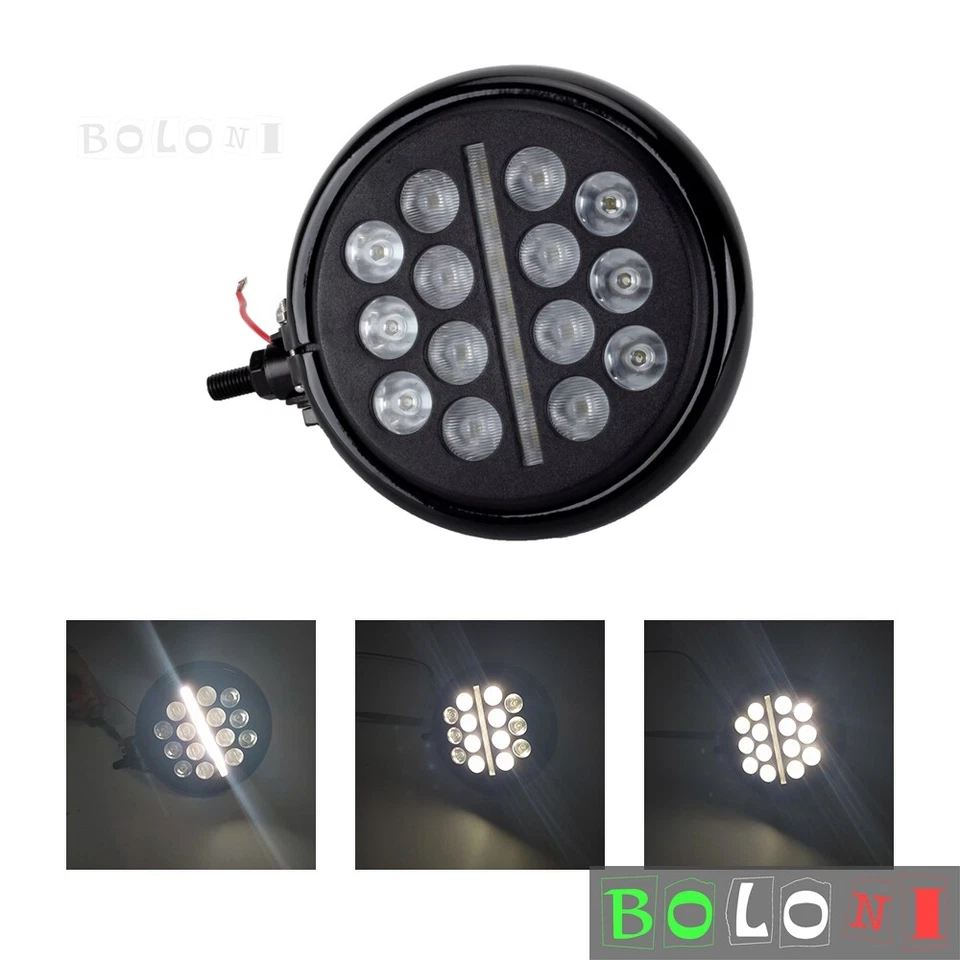 5.75" LED Motorcycle Headlight +DRL For Harley Softail Dyna Sportster XL1200 883 — 第 4/4 张图片