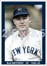 Bud Metheny - c. 1943-45 New York Yankees - choose a style - colorized print