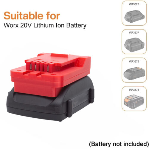 1× Battery Adapter For Worx 20V MAX Li-Ion Battery For Bauer 20V Drill Tools - Picture 4 of 10