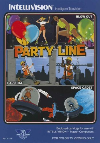Party Line for Intellivision Game, Blue Sky Rangers Edition, NIS