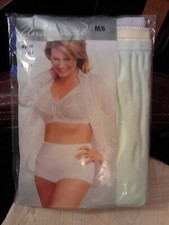 3 PR. JC PENNY UNDERSCORE FULL BRIEF NYLON PANTIES VINTAGE STYLE NIP SIZE 6 L K