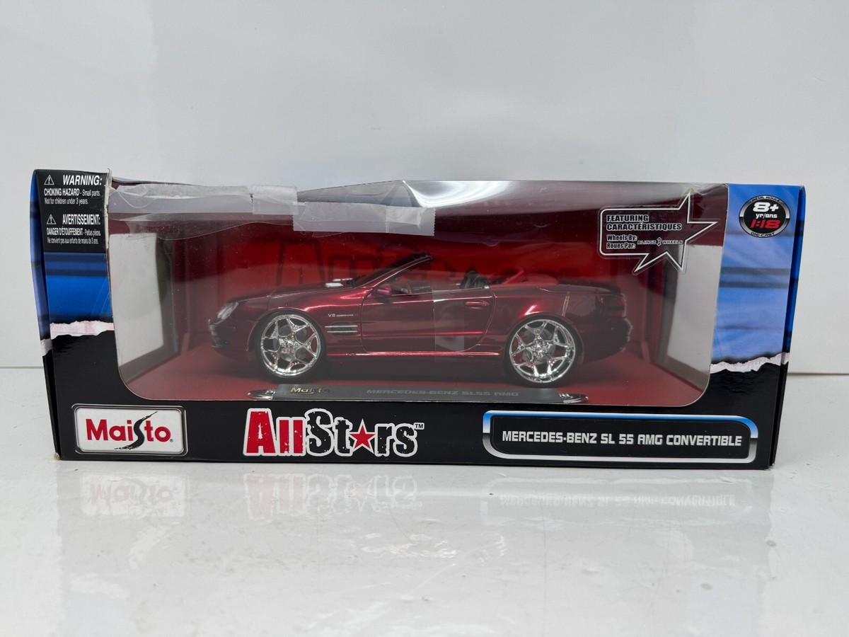 Maisto All Stars Mercedes-Benz SL55 AMG Convertible 1:18 Diecast