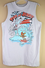 Tom and Jerry Kids Muscle T-Shirt Size L 10-12 